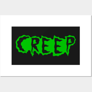 Creep Neon green gooey T-shirt Posters and Art